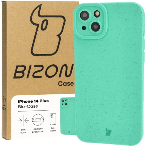 Ekologiczne etui Bizon Bio-Case do Apple iPhone 14 Plus zielone