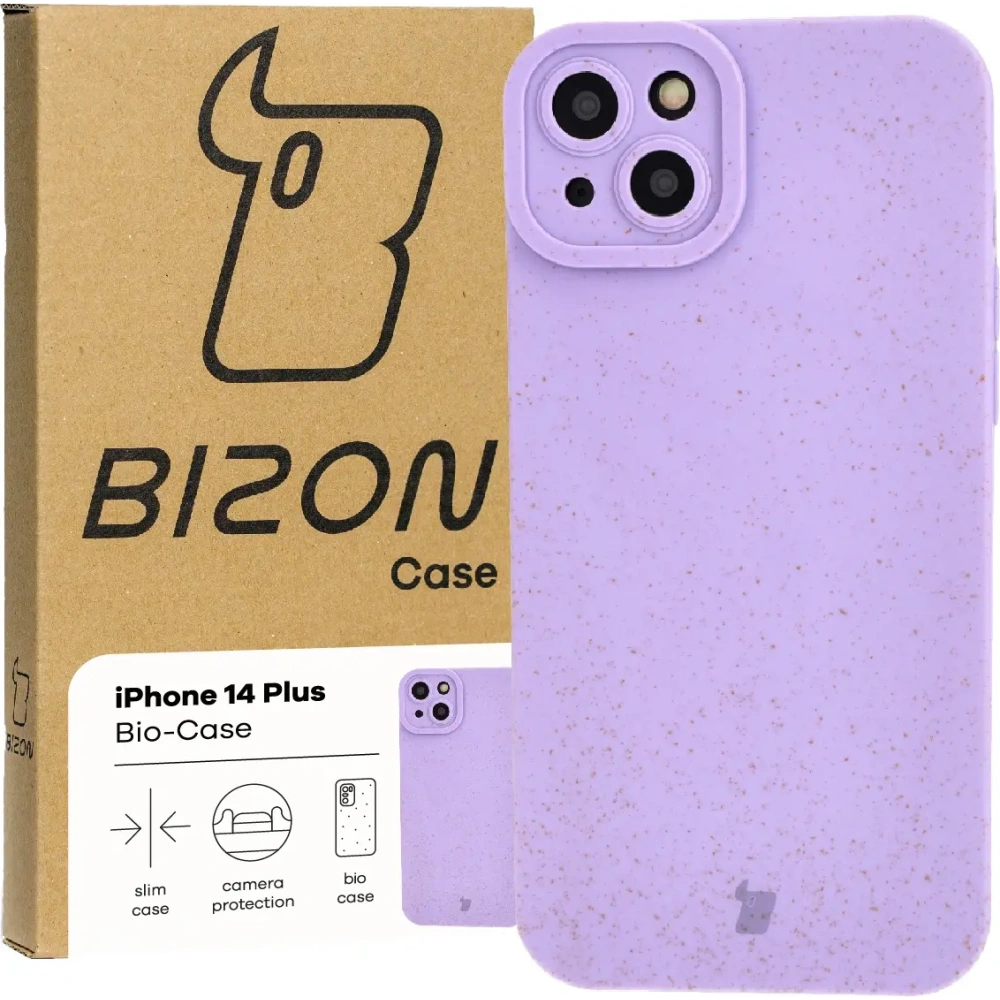 Hurtownia GSM - Ekologiczne etui Bizon Bio-Case do Apple iPhone 14 Plus fioletowe - BIZ3254 - {ean13} - Hurt