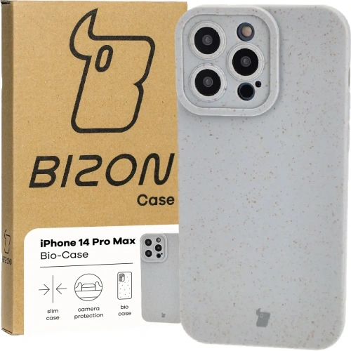 Ekologiczne etui Bizon Bio-Case do Apple iPhone 14 Pro Max szare