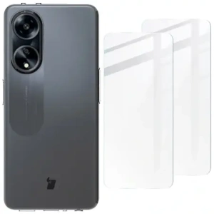 Wholesale Bizon Case Clear Pack case + 2x screen glass Oppo A98 5G clear - BIZ3267 - {ean13} - Hurt