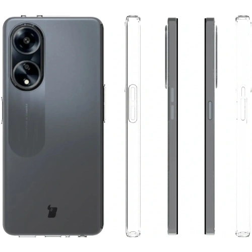 Etui + 2x szkło na ekran Bizon Case Clear Pack do Oppo A98 5G przezroczyste