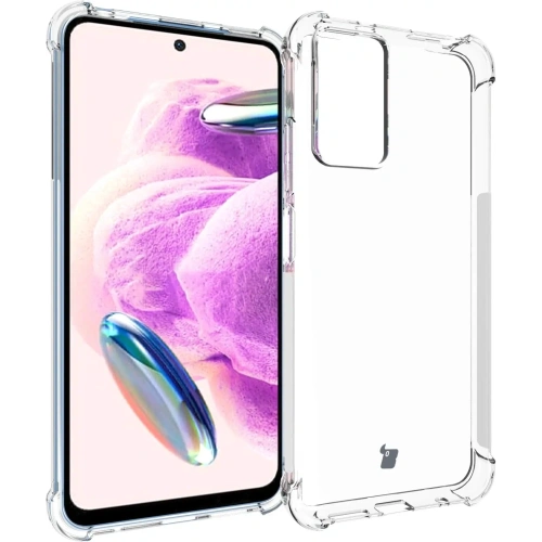 Etui + 2x szkło na ekran + obiektyw Bizon Case Clear Pack do Xiaomi Redmi Note 12S przezroczyste