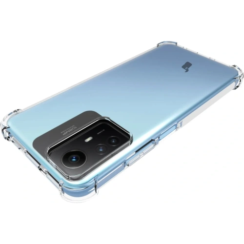 Etui + 2x szkło na ekran + obiektyw Bizon Case Clear Pack do Xiaomi Redmi Note 12S przezroczyste