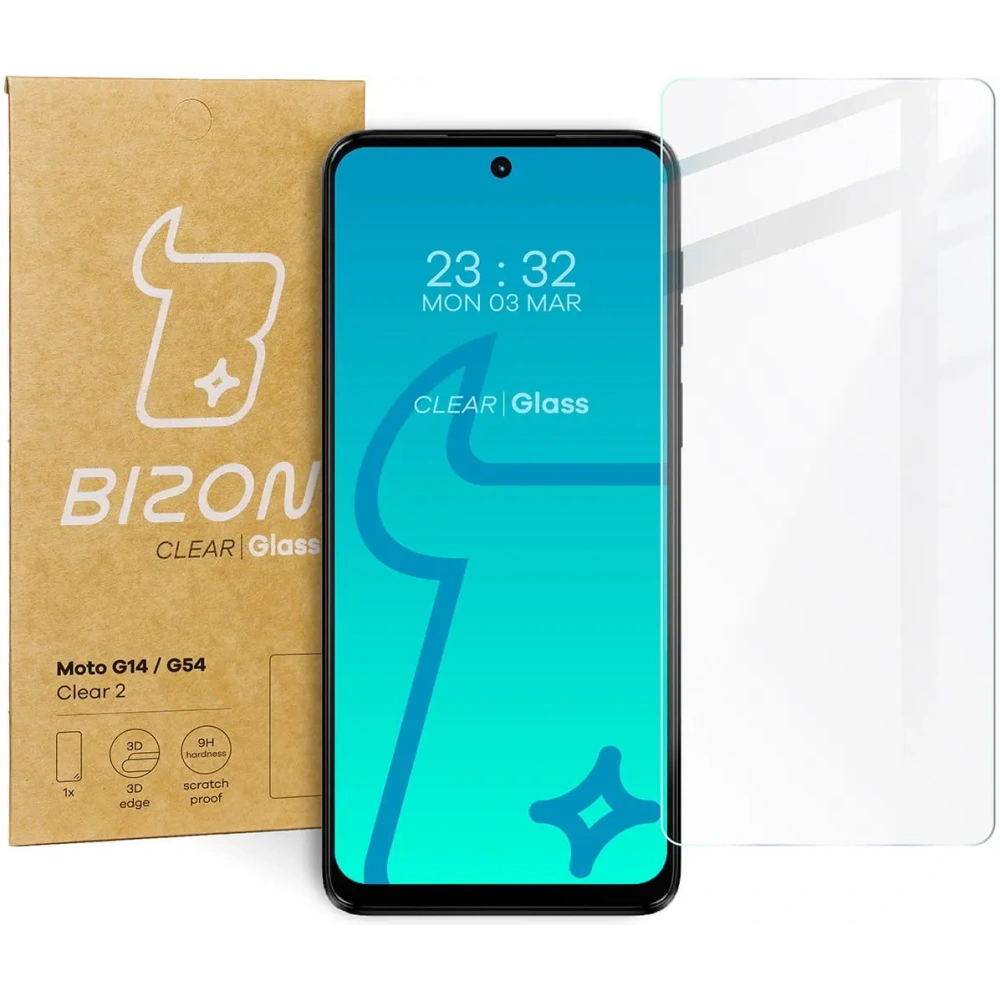 Hurtownia GSM - Tvrzené sklo Bizon Glass Clear 2 pro Motorola Moto G14 / G54 / G55 - BIZ3272 - {ean13} - Hurt