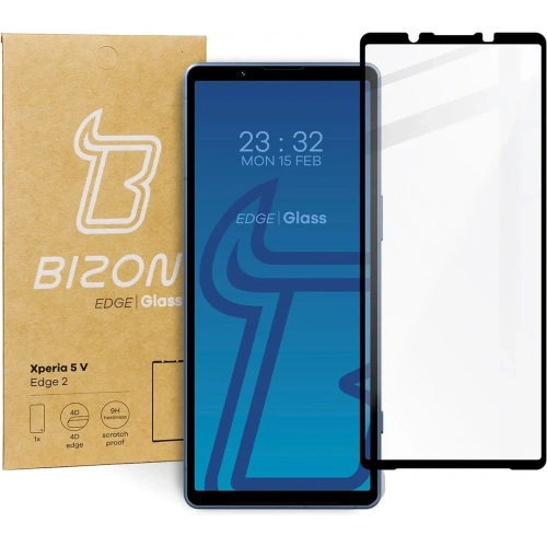Szkło hartowane Bizon Glass Edge 2 do Sony Xperia 5 V czarne