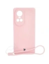 Bizon Case Silicone Sq Oppo Reno 10 5G light pink