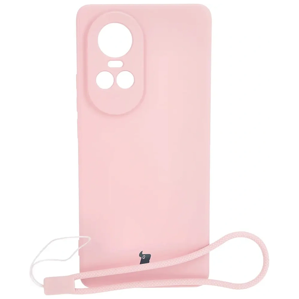 Hurtownia GSM - Etui Bizon Case Silicone Sq do Oppo Reno 10 5G jasnoróżowe - BIZ3280 - {ean13} - Hurt