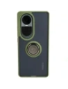 Hurtownia GSM - Etui z uchwytem na palec Bizon Case Hybrid Ring do Oppo Reno10 / 10 Pro przydymione z zieloną ramką - BIZ3287 - {ean13} - Hurt