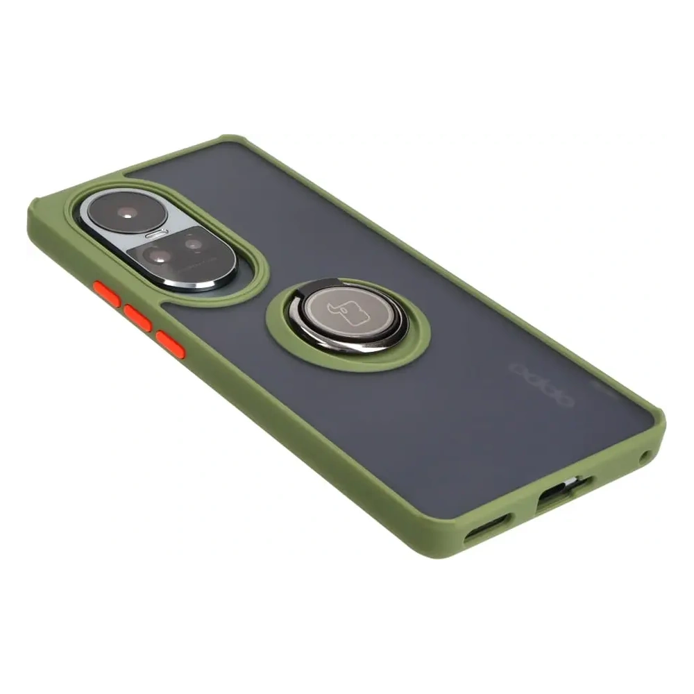 Hurtownia GSM - Bizon Case Hybrid Gyűrű Oppo Reno10 / 10 Pro füstös zöld kerettel - BIZ3287 - {ean13} - Hurt