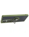 Hurtownia GSM - Etui z uchwytem na palec Bizon Case Hybrid Ring do Oppo Reno10 / 10 Pro przydymione z zieloną ramką - BIZ3287 - {ean13} - Hurt