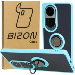 Wholesale Bizon Case Hybrid Ring Oppo Reno10 / 10 Pro smoky with a light blue frame - BIZ3288 - {ean13} - Hurt