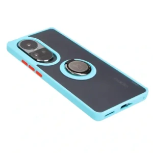 Hurtownia GSM - Bizon Case Hybrid Gyűrű Oppo Reno10 / 10 Pro füstös színben világoskék kerettel - BIZ3288 - {ean13} - Hurt