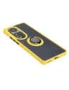 Wholesale Bizon Case Hybrid Ring Oppo Reno10 / 10 Pro smoky with a yellow frame - BIZ3289 - {ean13} - Hurt