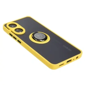 Hurtownia GSM - Bizon Case Hybrid Gyűrű Oppo A78 4G füstös sárga kerettel - BIZ3295 - {ean13} - Hurt
