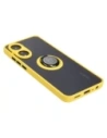 Wholesale Bizon Case Hybrid Ring Oppo A78 4G smoky with a yellow frame - BIZ3295 - {ean13} - Hurt
