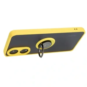 Hurtownia GSM - Etui z uchwytem na palec Bizon Case Hybrid Ring do Oppo A78 4G przydymione z żółtą ramką - BIZ3295 - {ean13} - Hurt