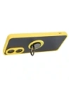 Wholesale Bizon Case Hybrid Ring Oppo A78 4G smoky with a yellow frame - BIZ3295 - {ean13} - Hurt
