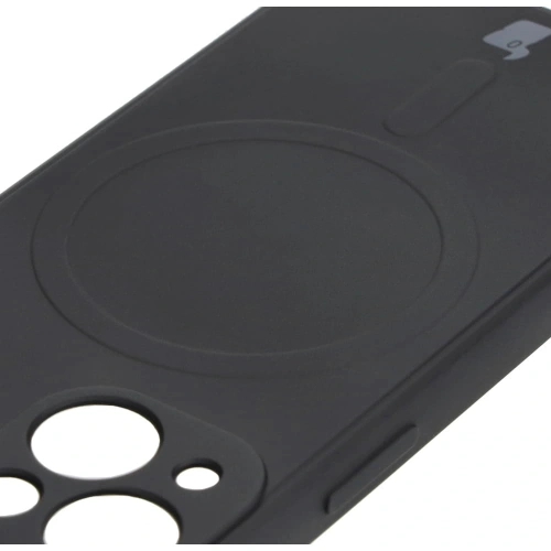 Etui Bizon Case Silicone MagSafe Sq do Apple iPhone 13 Mini czarne