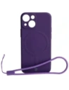 Bizon Case Silicone MagSafe Sq Apple iPhone 13 Mini szilva