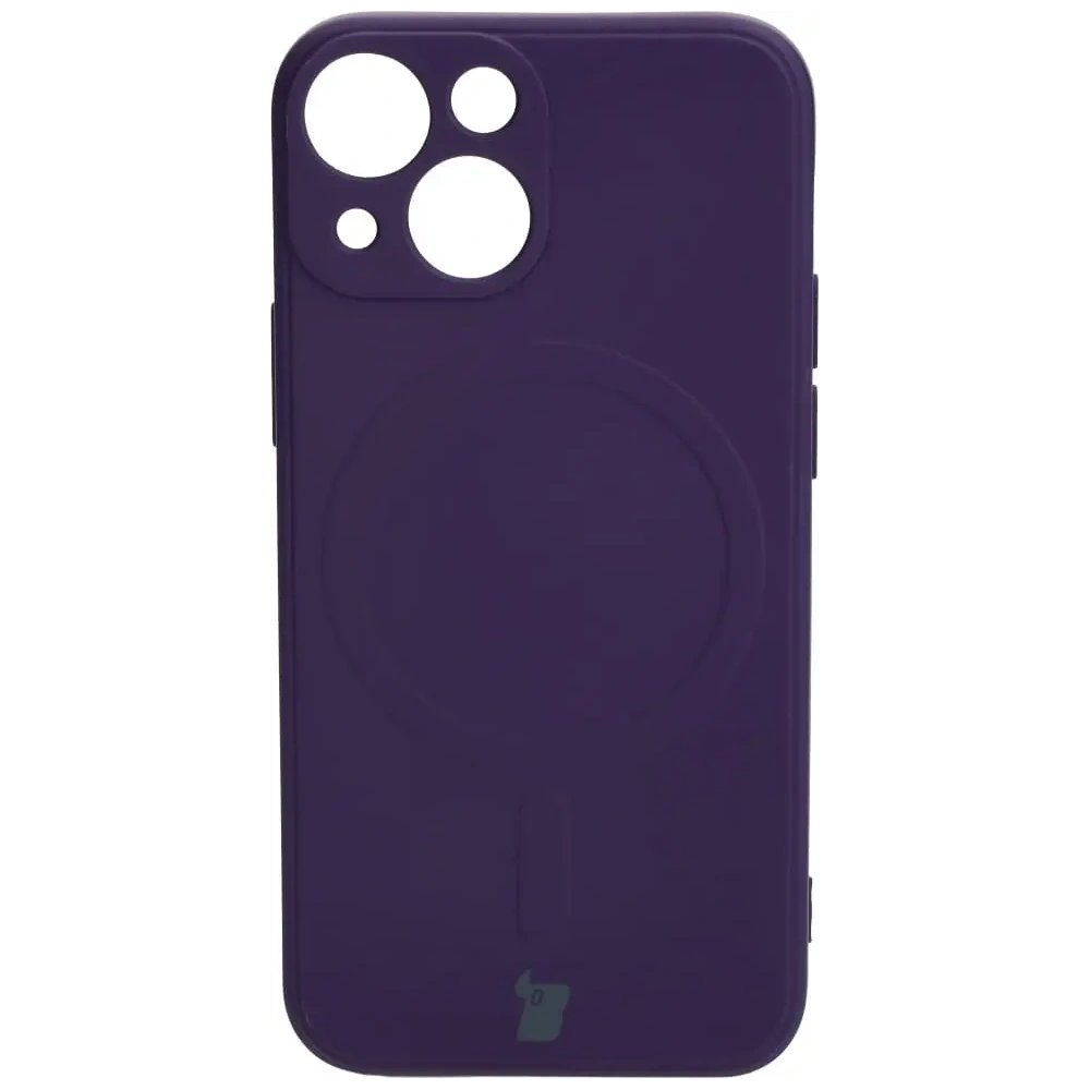 Hurtownia GSM - Etui Bizon Case Silicone MagSafe Sq do Apple iPhone 13 Mini śliwkowe - BIZ3300 - {ean13} - Hurt