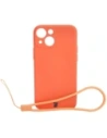 Bizon Case Silicone MagSafe Sq Apple iPhone 13 Mini carrot