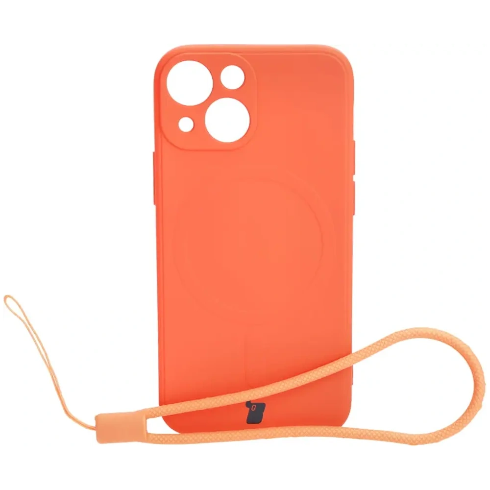 Hurtownia GSM - Bizon Case Silicon MagSafe Sq Apple iPhone 13 Mini morcov - BIZ3302 - {ean13} - Hurt
