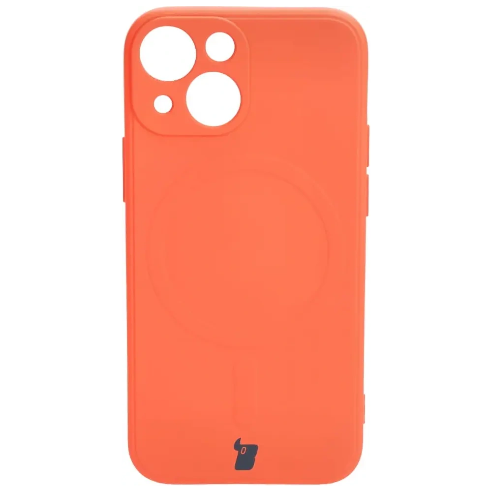 Hurtownia GSM - Bizon Case Silicon MagSafe Sq Apple iPhone 13 Mini morcov - BIZ3302 - {ean13} - Hurt
