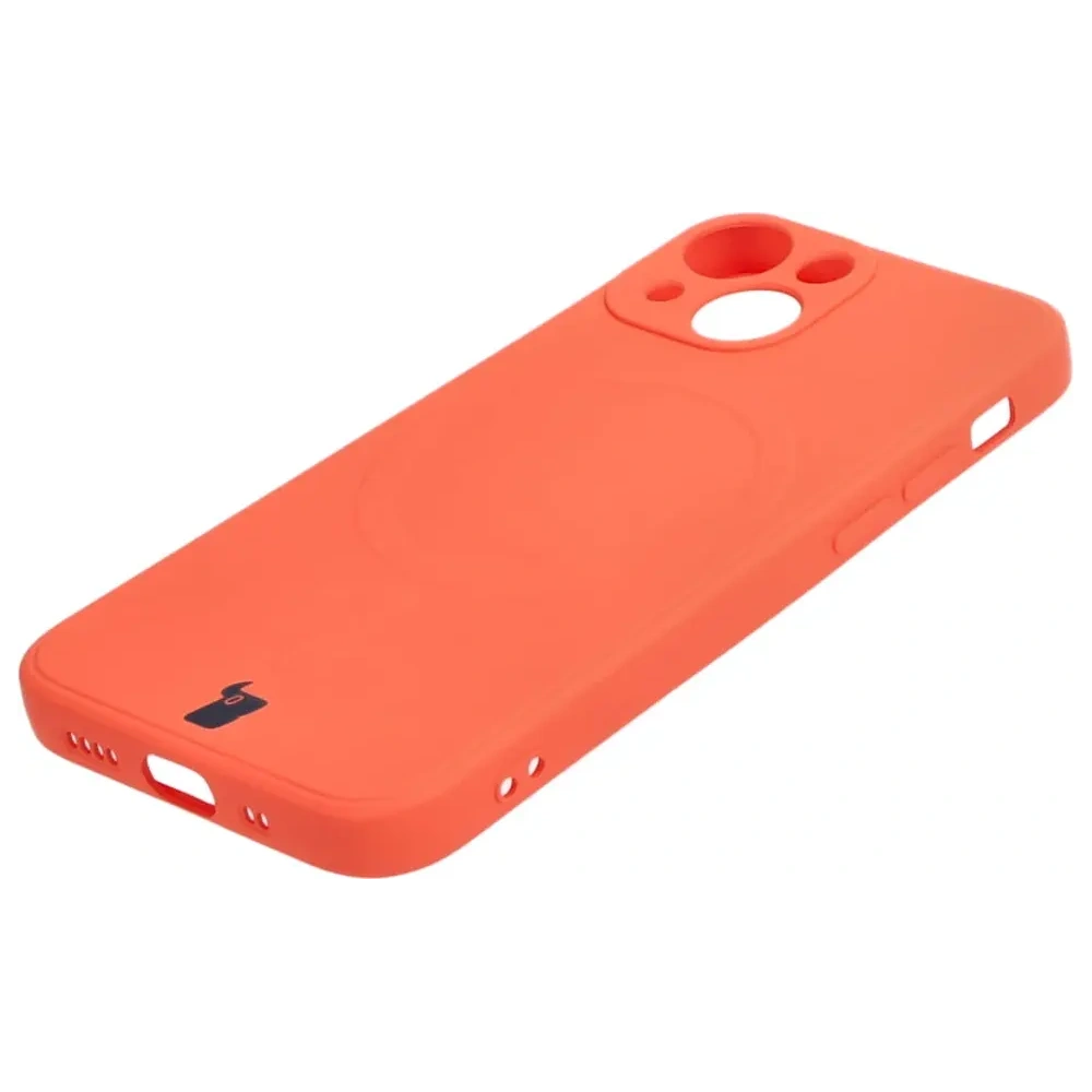 Hurtownia GSM - Bizon Case Silicon MagSafe Sq Apple iPhone 13 Mini morcov - BIZ3302 - {ean13} - Hurt