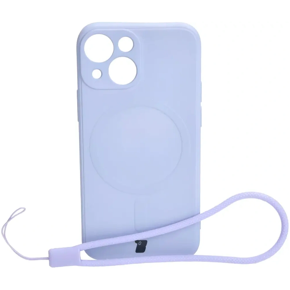 Etui Bizon Case Silicone MagSafe Sq do Apple iPhone 13 Mini jasnofioletowe