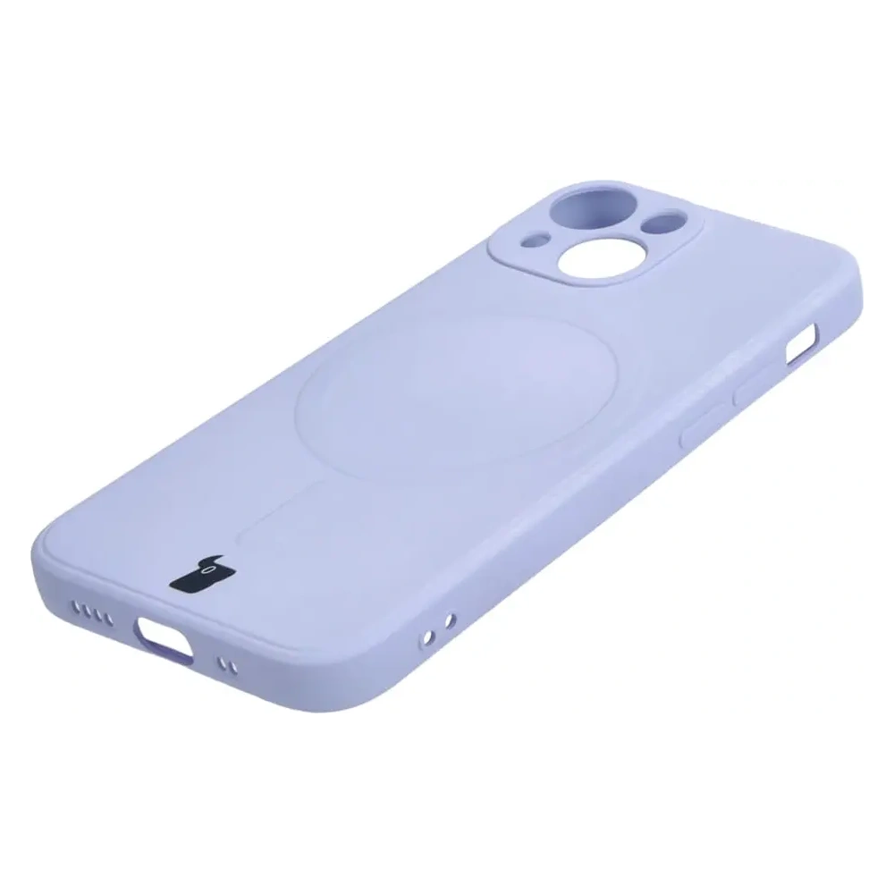 Hurtownia GSM - Etui Bizon Case Silicone MagSafe Sq do Apple iPhone 13 Mini jasnofialové - BIZ3303 - {ean13} - Hurt
