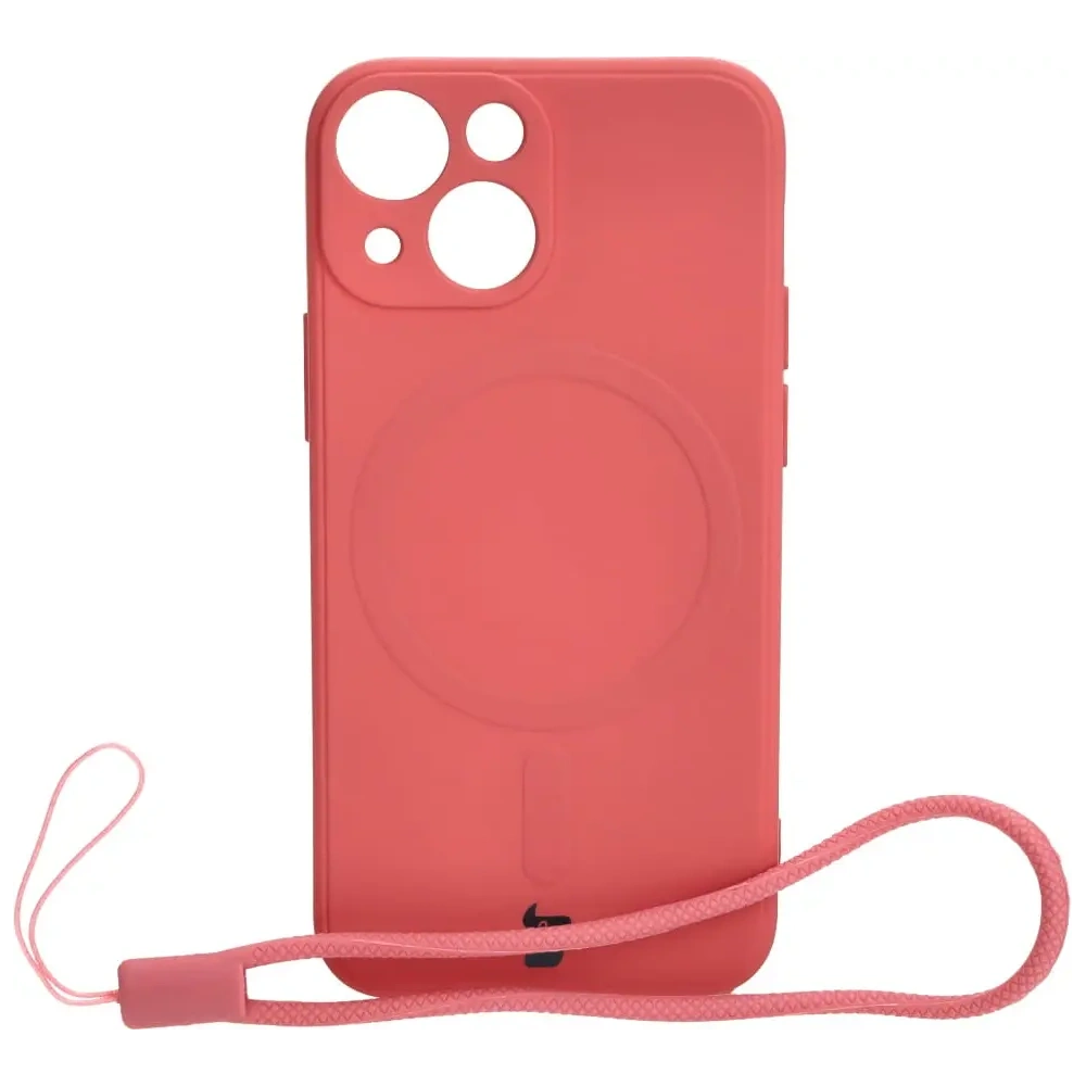 Hurtownia GSM - Etui Bizon Case Silicone MagSafe Sq do Apple iPhone 13 Mini brudny róż - BIZ3304 - {ean13} - Hurt