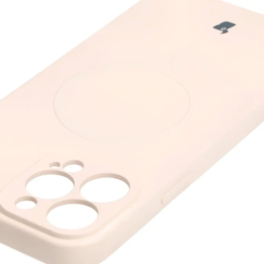Hurtownia GSM - Etui silikonové s magnetickým kroužkem Bizon Case Silicone Magnetic pro Apple iPhone 13 Pro Max béžové - BIZ3305 - {ean13} - Hurt