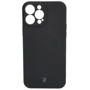 Hurtownia GSM - Etui silikonové s magnetickým kroužkem Bizon Case Silicone Magnetic pro Apple iPhone 13 Pro Max černé - BIZ3306 - {ean13} - Hurt