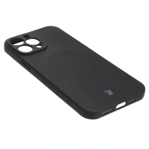 Hurtownia GSM - Etui silikonové s magnetickým kroužkem Bizon Case Silicone Magnetic pro Apple iPhone 13 Pro Max černé - BIZ3306 - {ean13} - Hurt