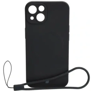 Hurtownia GSM - Etui silikonové s magnetickým kroužkem Bizon Case Silicone Magnetic pro Apple iPhone 14 černé - BIZ3307 - {ean13} - Hurt