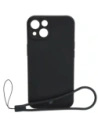 Etui silikonové s magnetickým kroužkem Bizon Case Silicone Magnetic pro Apple iPhone 14 černé