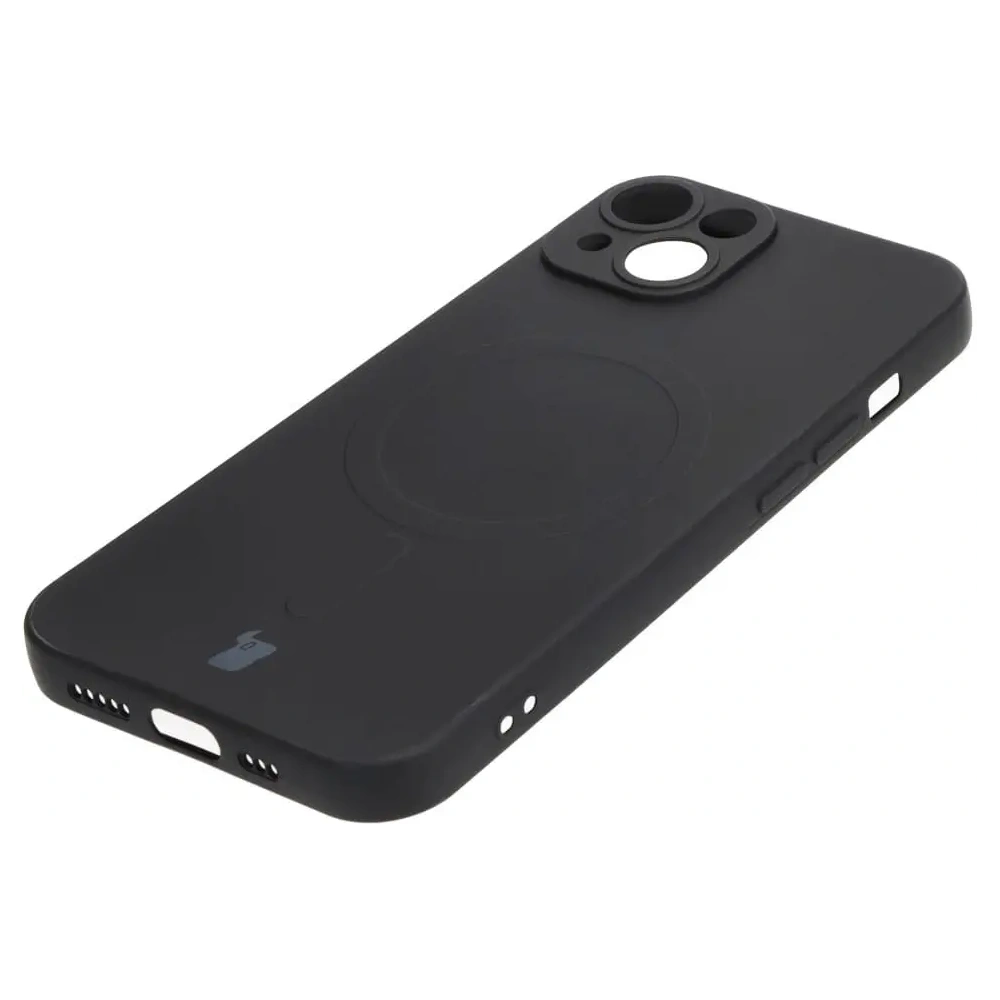 Hurtownia GSM - Etui silikonowe z pierścieniem magnetycznym Bizon Case Silicone Magnetic do Apple iPhone 14 czarne - BIZ3307 - {ean13} - Hurt