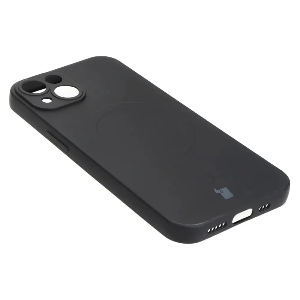 Hurtownia GSM - Etui silikonowe z pierścieniem magnetycznym Bizon Case Silicone Magnetic do Apple iPhone 14 czarne - BIZ3307 - {ean13} - Hurt
