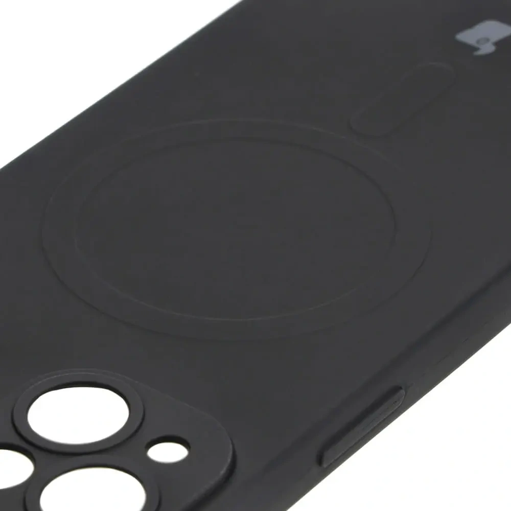 Hurtownia GSM - Etui silikonowe z pierścieniem magnetycznym Bizon Case Silicone Magnetic do Apple iPhone 14 czarne - BIZ3307 - {ean13} - Hurt