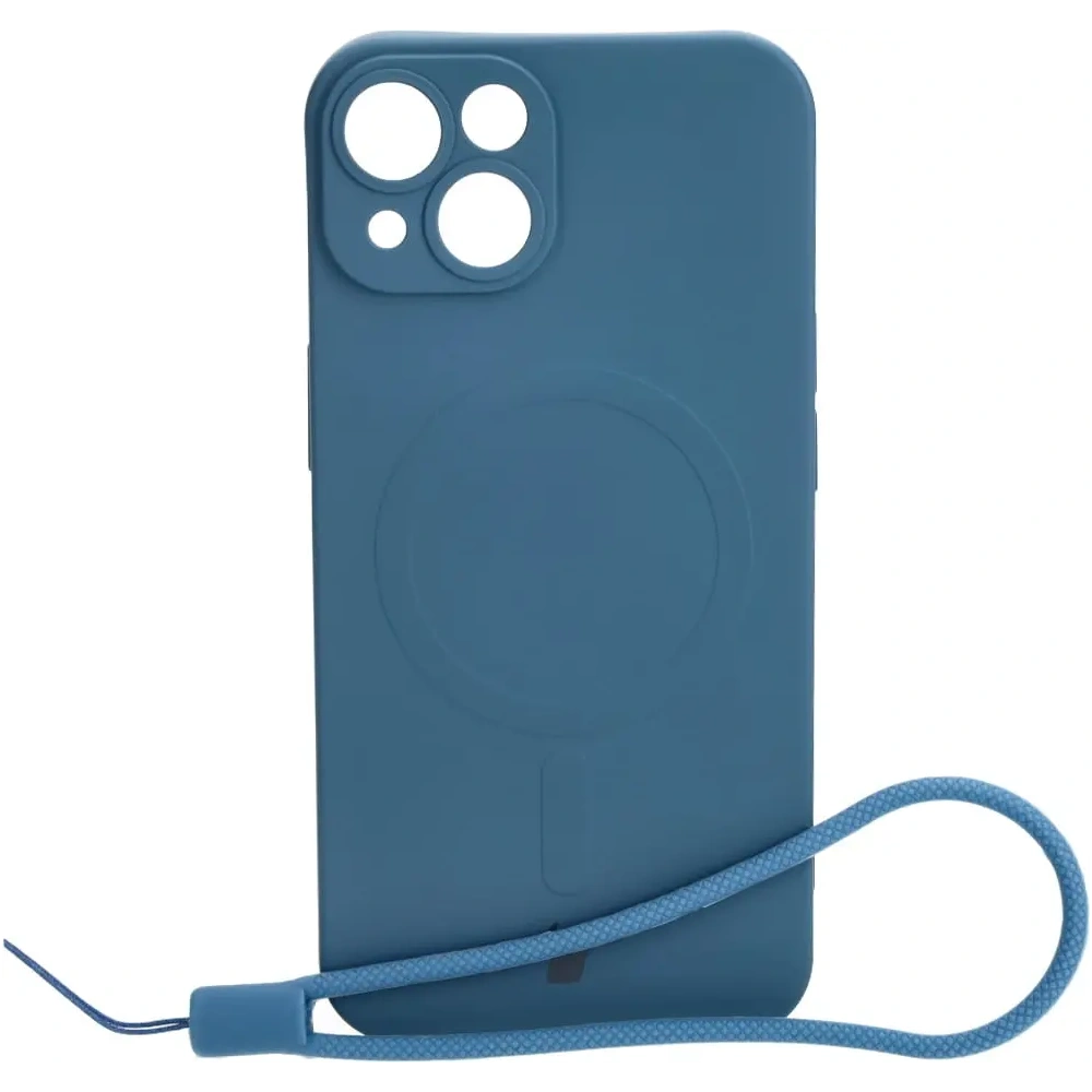 Hurtownia GSM - Etui silikonové s magnetickým kroužkem Bizon Case Silicone Magnetic pro Apple iPhone 14 modré - BIZ3308 - {ean13} - Hurt