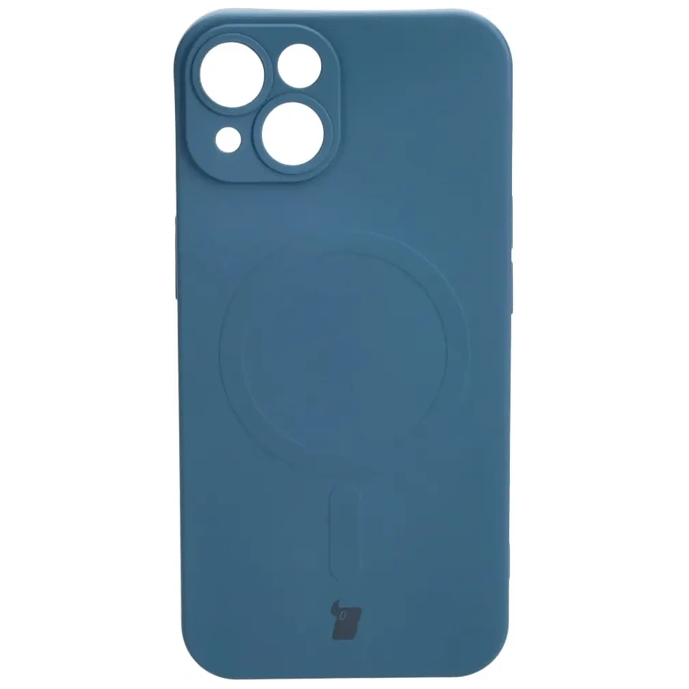 Hurtownia GSM - Etui silikonové s magnetickým kroužkem Bizon Case Silicone Magnetic pro Apple iPhone 14 modré - BIZ3308 - {ean13} - Hurt