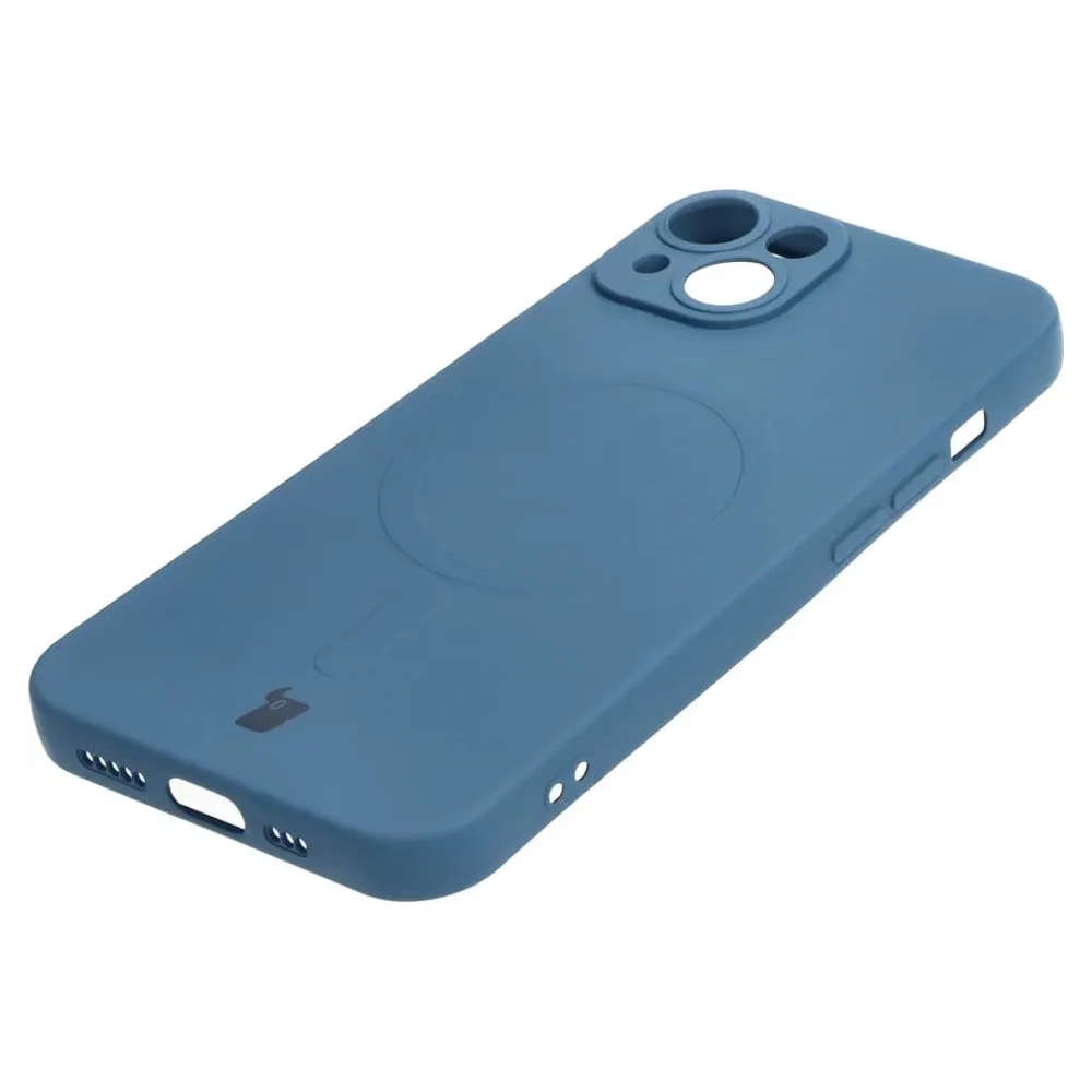 Hurtownia GSM - Etui silikonové s magnetickým kroužkem Bizon Case Silicone Magnetic pro Apple iPhone 14 modré - BIZ3308 - {ean13} - Hurt