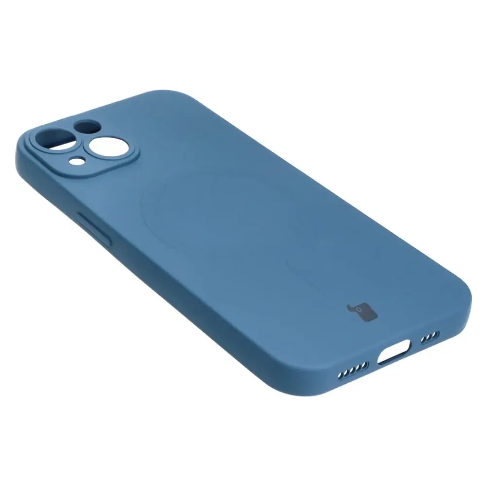 Hurtownia GSM - Etui silikonové s magnetickým kroužkem Bizon Case Silicone Magnetic pro Apple iPhone 14 modré - BIZ3308 - {ean13} - Hurt