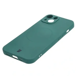 Hurtownia GSM - Etui silikonové s magnetickým kroužkem Bizon Case Silicone Magnetic pro Apple iPhone 14 tmavě zelené - BIZ3309 - {ean13} - Hurt