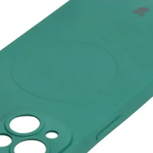 Hurtownia GSM - Etui silikonové s magnetickým kroužkem Bizon Case Silicone Magnetic pro Apple iPhone 14 tmavě zelené - BIZ3309 - {ean13} - Hurt