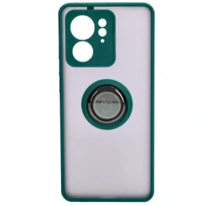 Wholesale Bizon Case Hybrid Ring Motorola Edge 40 smoky with a dark green frame - BIZ3316 - {ean13} - Hurt