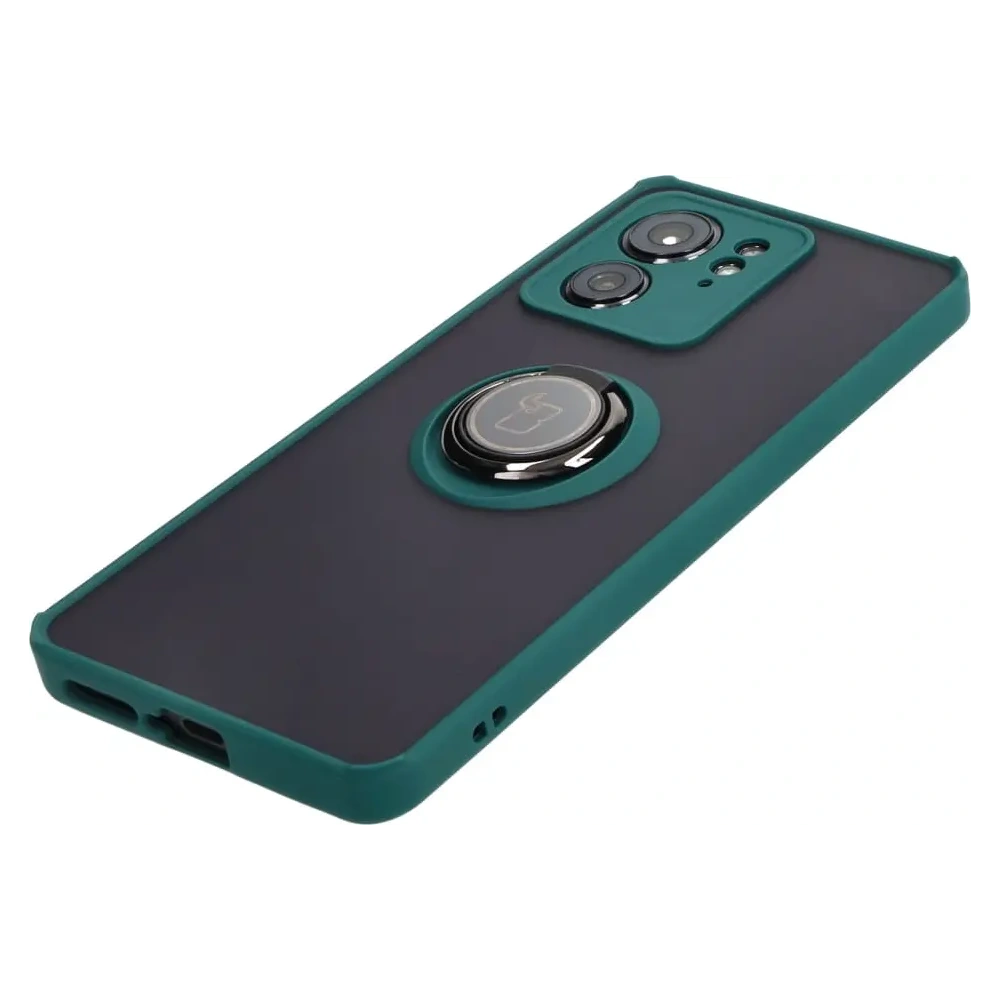 Hurtownia GSM - Bizon Case Hybrid Gyűrű Motorola Edge 40 füstös színben sötétzöld kerettel - BIZ3316 - {ean13} - Hurt