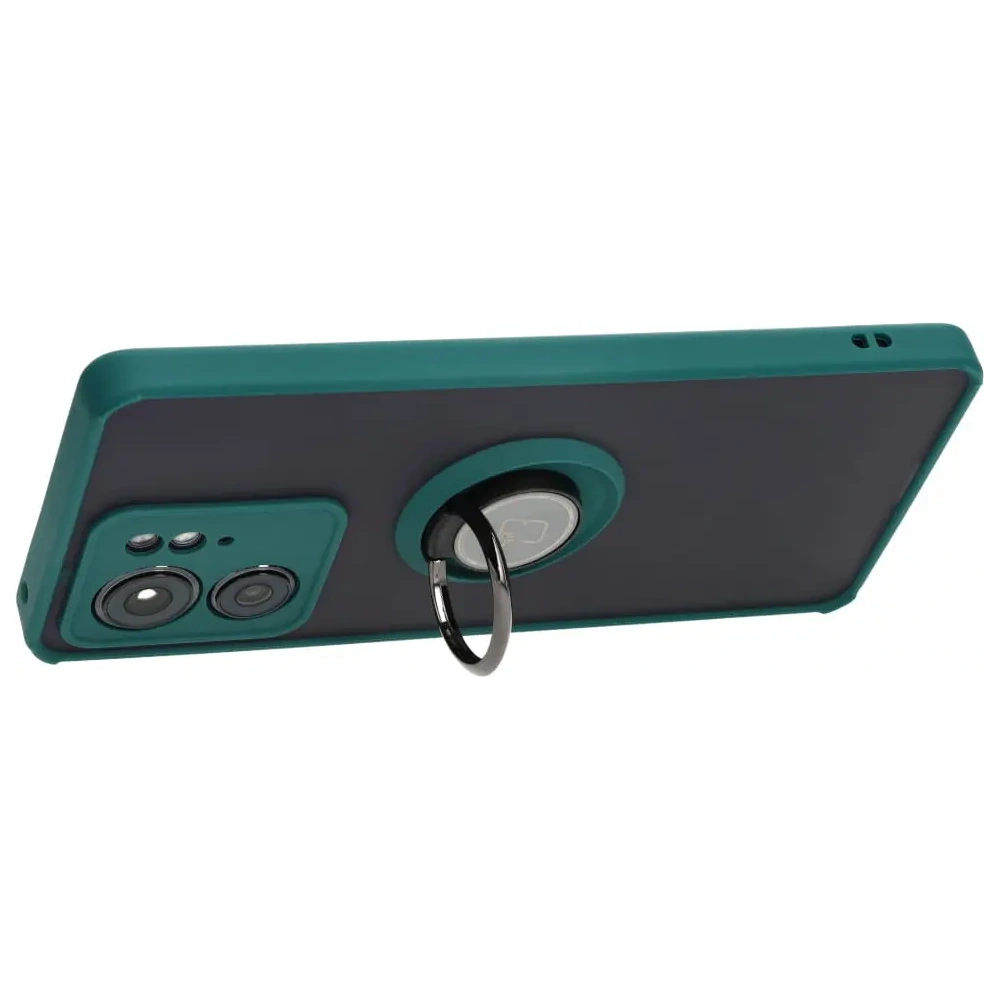 Hurtownia GSM - Bizon Case Hybrid Gyűrű Motorola Edge 40 füstös színben sötétzöld kerettel - BIZ3316 - {ean13} - Hurt