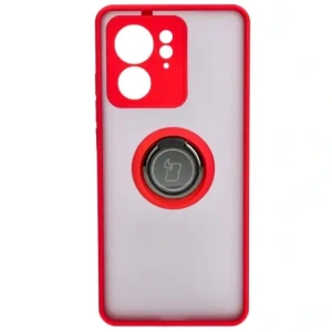 Wholesale Bizon Case Hybrid Ring Motorola Edge 40 smoky with a red frame - BIZ3317 - {ean13} - Hurt