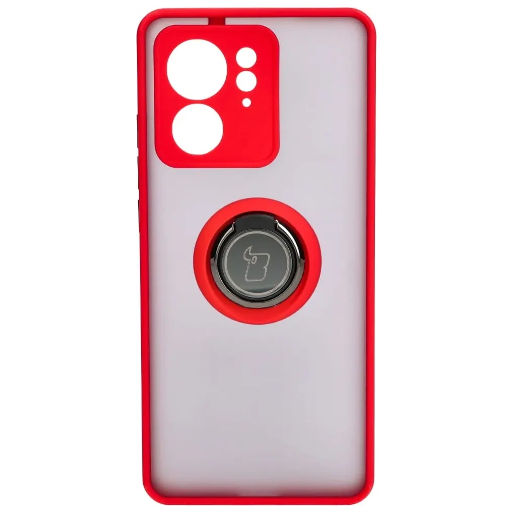 Hurtownia GSM - Bizon Case Hybrid Ring Motorola Edge 40 rauchig mit rotem Rahmen - BIZ3317 - {ean13} - Hurt